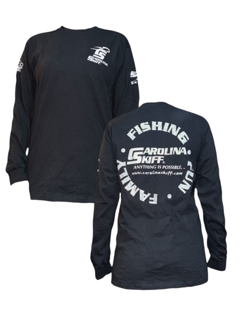 Black Carolina Skiff Long Sleeve Shirt
